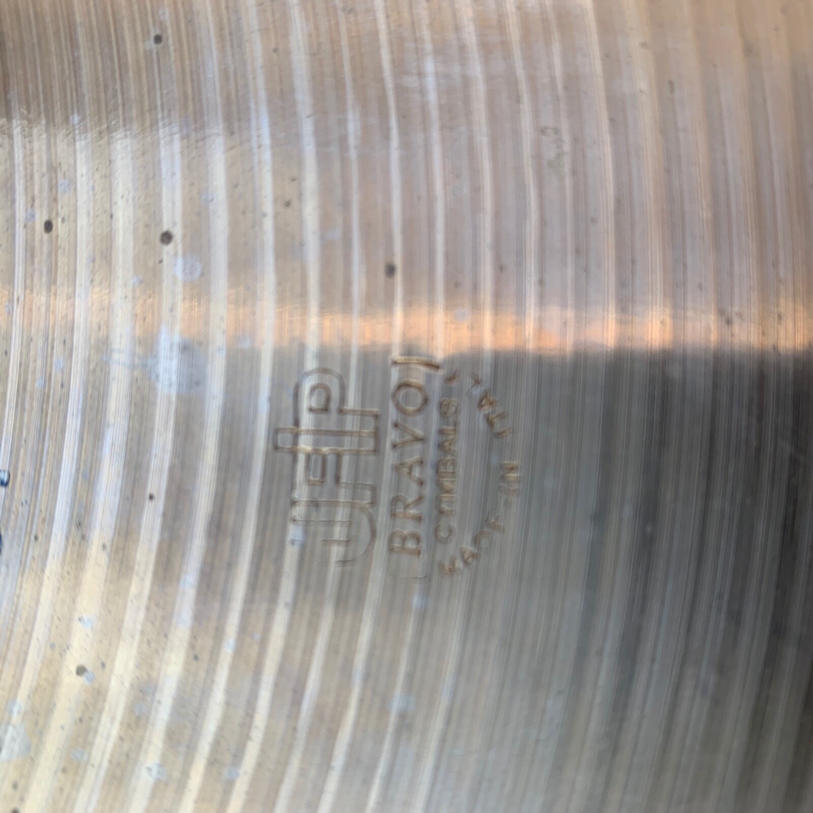 Vintage UFIP 1970's hi-hats, outstanding condition, 14 inch Bravo