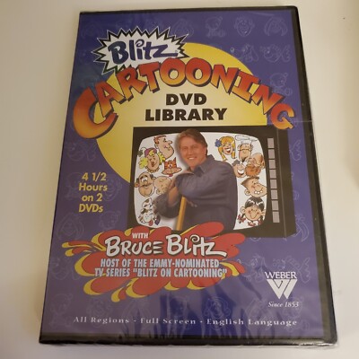 Bruce Blitz ''Blitz Cartooning DVD Library'' (DVD, 2006) BRAND NEW, FACTORY SEALED