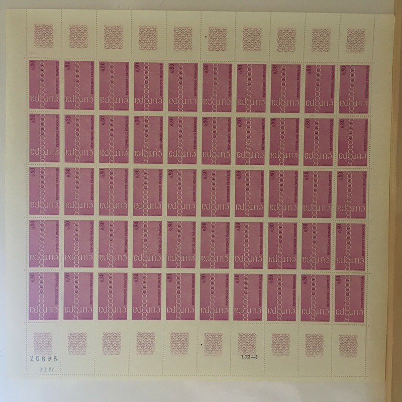 France Feuille Du Timbre NÂ° 1677 X 50 N**/Mnh Sheet