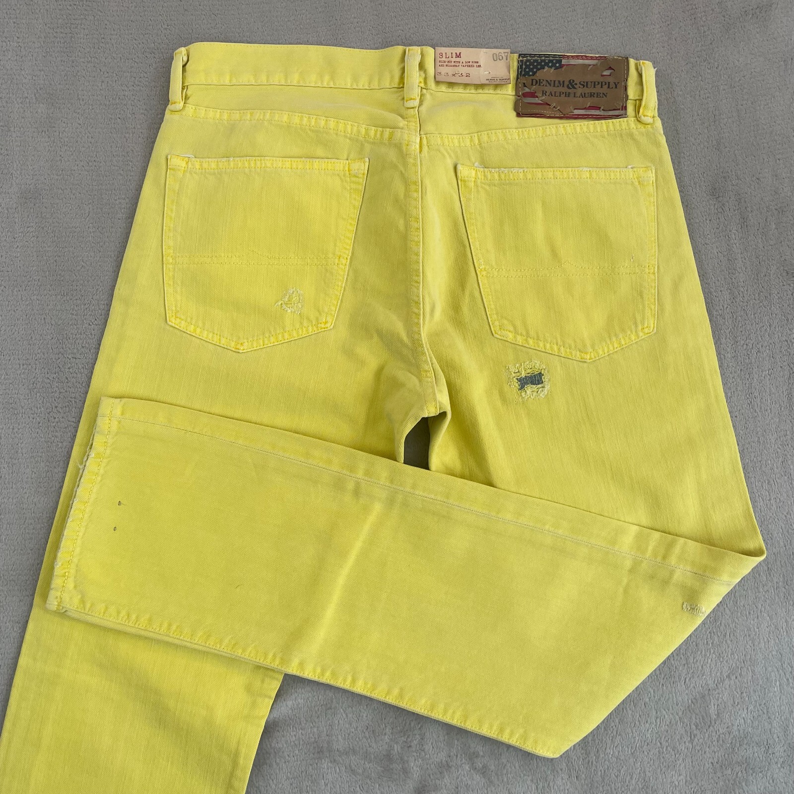 Denim & Supply Ralph Lauren Jeans Men 33x33 Yellow