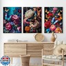 OFRKE Diamond Painting Kits for Adults,3 Pack Flower Butterfly Diamond Art for Beginners, Diamond Round 5D Full Drill Paint with Diamonds Pictures Gem Art Painting Kits DIY Crafts Kits 12x16inch