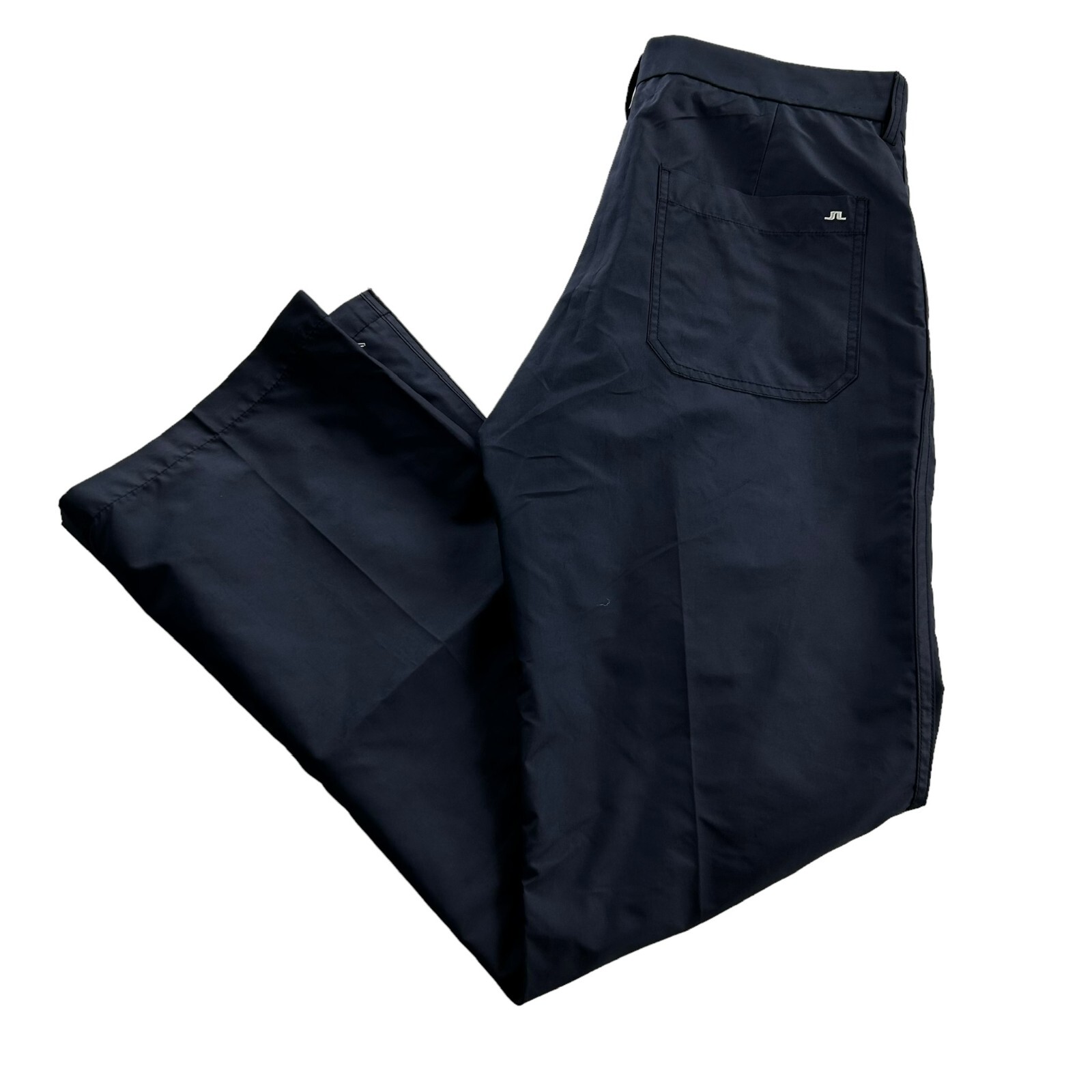J Lindeberg Men's Performance Ankle Zip Golf Pants Navy Blue