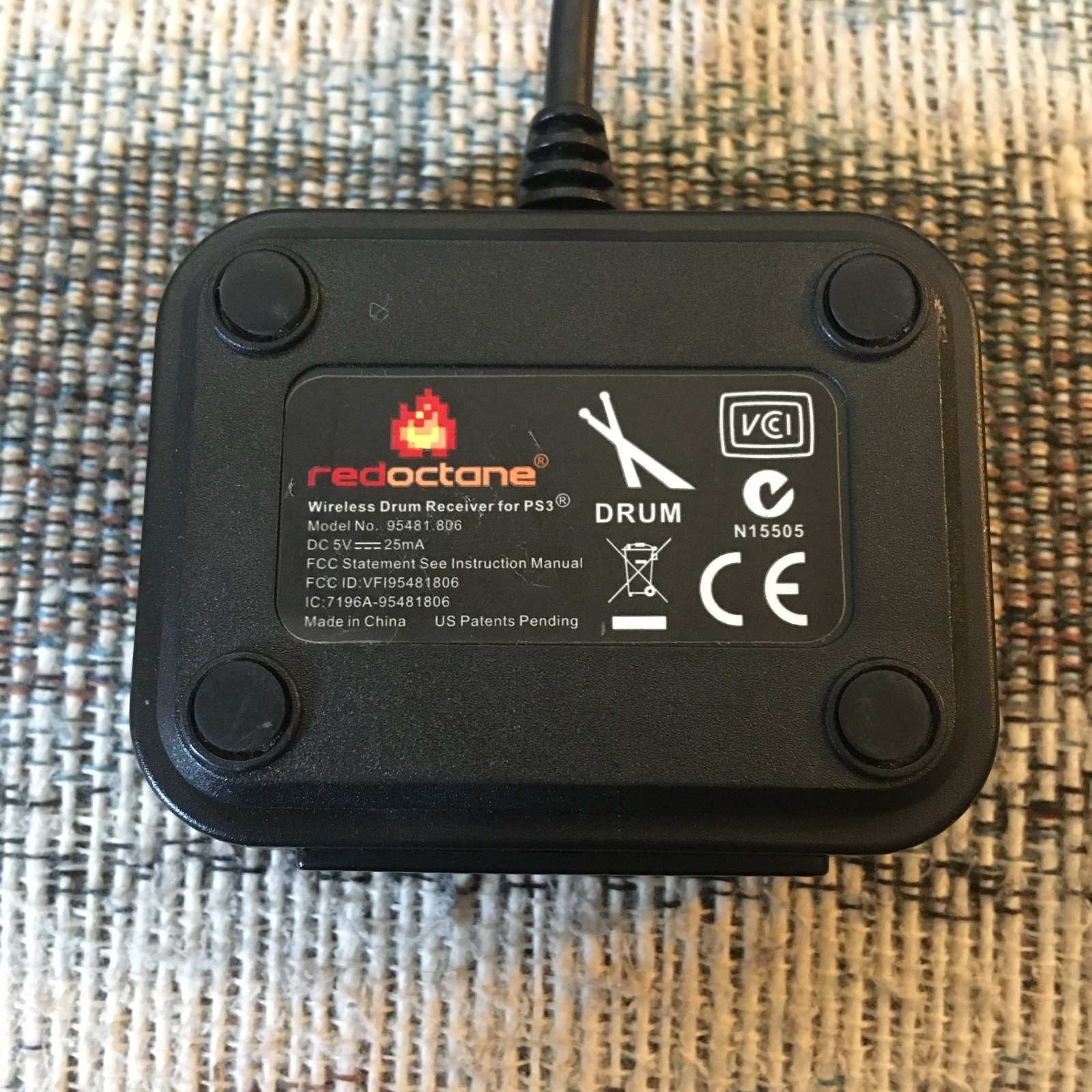 Guitar Hero USB Wireless Drum Receiver Dongle for PS3 95481.806 RedOctane