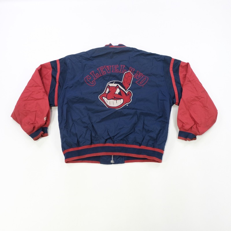 Rare Vintage MIRAGE Cleveland Indians MLB Baseball Full Zip