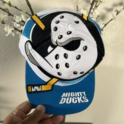 Mighty Ducks Big Logo Rare Custom Snapback Hat Cap Two Tone