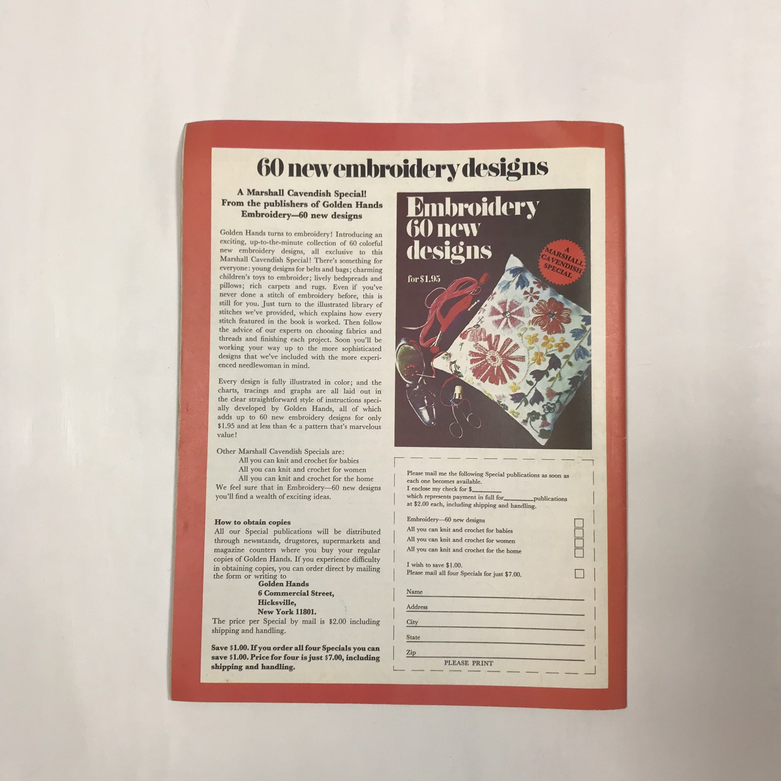 Vintage Golden Hands Magazine 1972 Craft Knitting Sewing Crochet Pattern Fashion