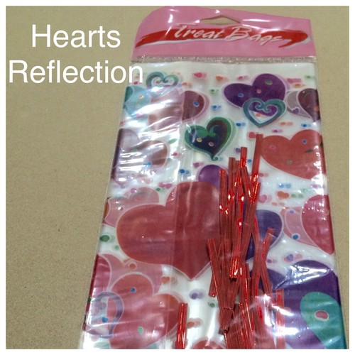 Cello Bags Heart Design Clear 20 count - Brand New - Excellent Quality - 2 Types
