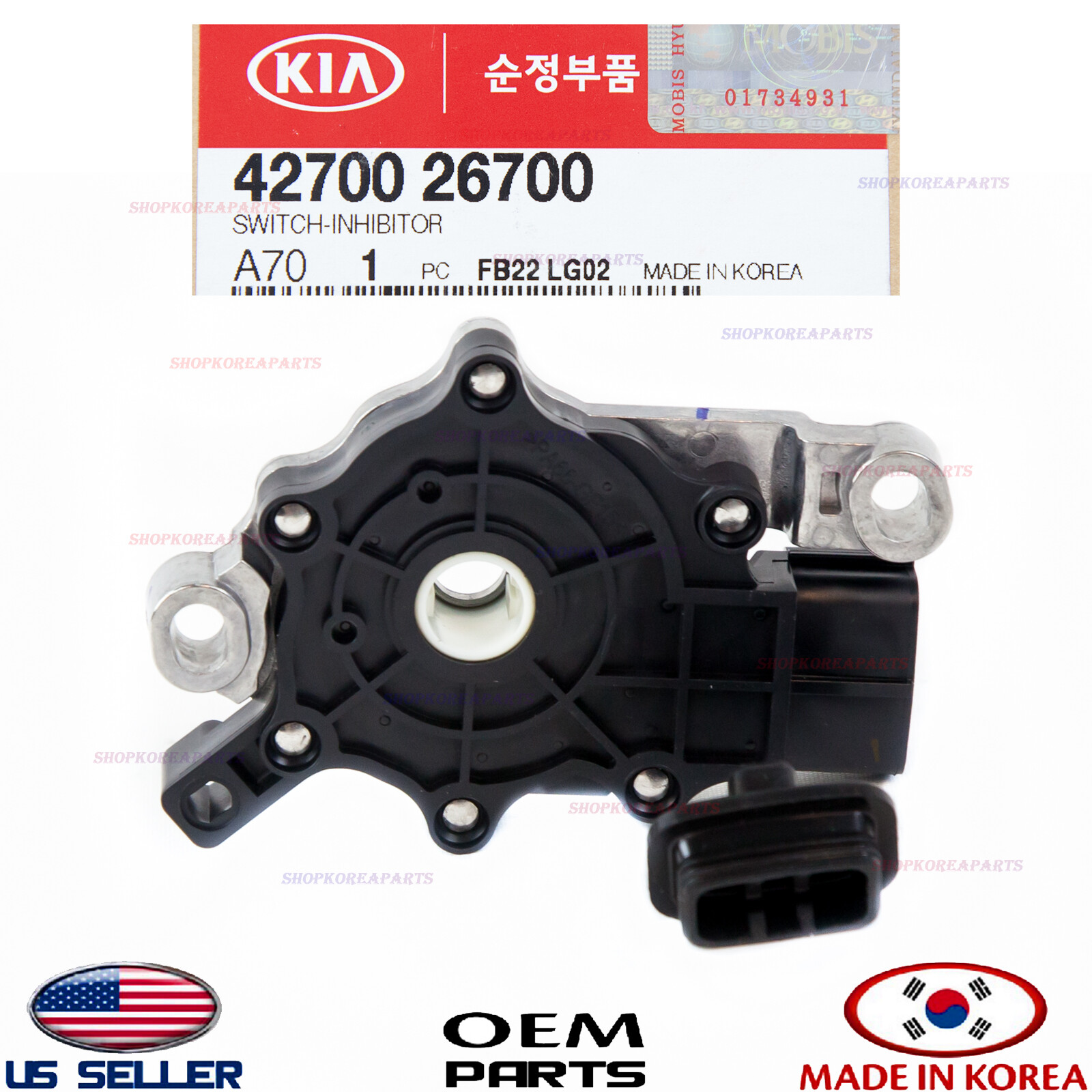 Genuine Inhibitor Neutral Safety Switch HYUNDAI KIA 20112020 *See compatibility