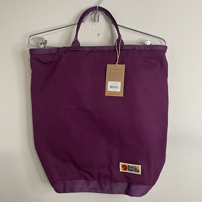 NEW Fjallraven Vardag TOTEPack Tote Laptop Bag Backpack Purple