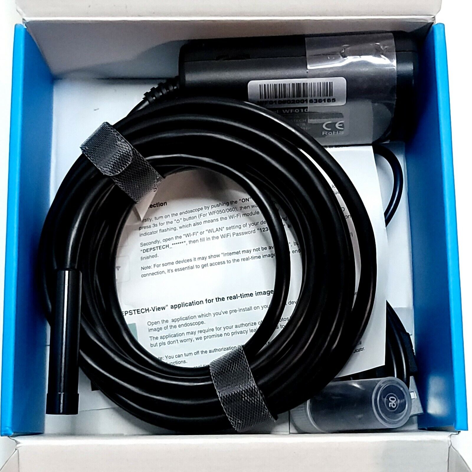 Depstech WF010 Wireless Endoscope Camera Black 11.5FT Open Box Free  Shipping: купить с доставкой из США, цена 3 694 руб - (165454789721)