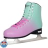 Nattork White Figure Skates Excellence Stainless Steel Blades Ice Figure Skating with Enhanced Support Strength Performance and Ultimate Comfort for Girls and Boys Red Teal