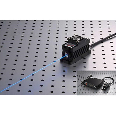 473nm 100mW  Blue Laser Dot Module +TTL/Analog+ TEC+ Adjustable Lab Powery