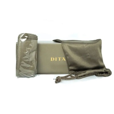 Pre-owned Dita Dubsystem Dts157-a-02 Black Iron Yellow Gold Burgundy Navigator Sunglasses In Red