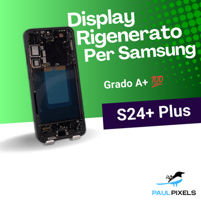 Display Ricambio per Samsung Galaxy S24+ Plus Schermo OLED Rigenerato ✅