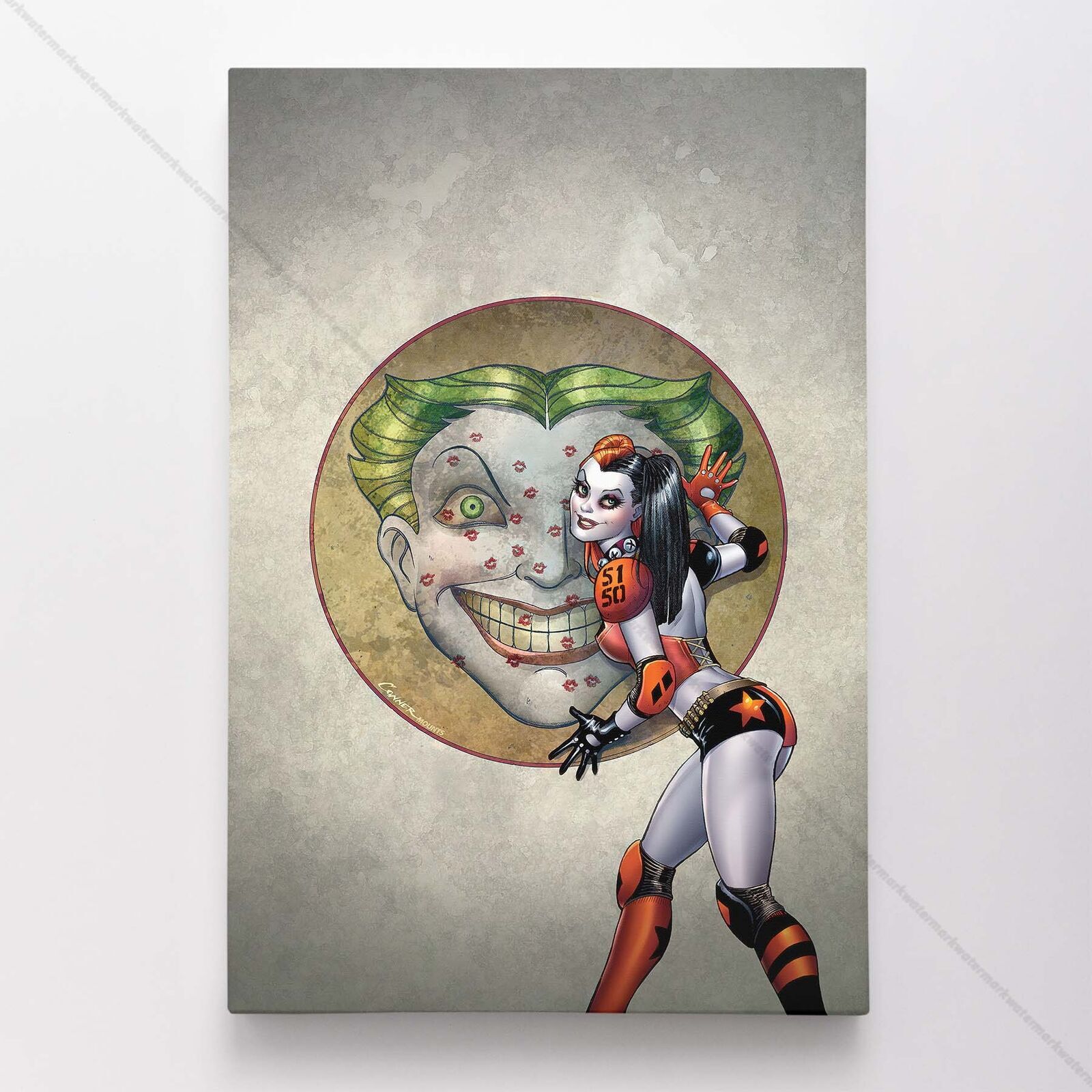 Harley Quinn Poster Canvas Superhero DC Comic Book Comics Wall Art Print #6279