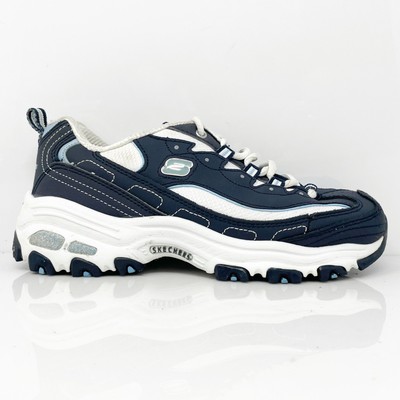 

Skechers Womens D Lites 11930EW Синие повседневные кроссовки, размер 6, Синий, D Lites