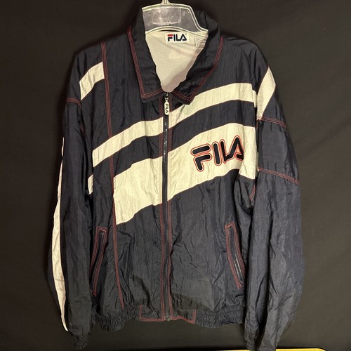 FILA 90年代　track jacket Vintage 90s Fila Windbreaker Track Jacket XL | eBay