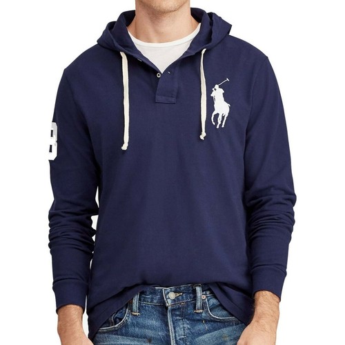 

[710732659004] Polo Ralph Lauren Мужская классическая сетчатая толстовка с длинным рукавом, Синий