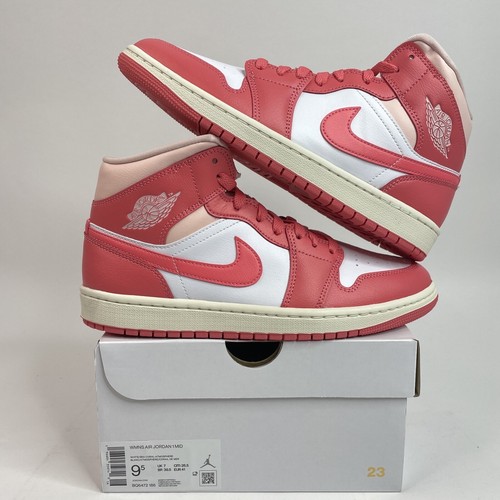 Air Jordan 1 ホワイト/クリーム WMNS) Air Jordan 1 Mid 'Strawberries and Cream' BQ6472-186
