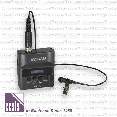 Tascam DR10L Digital Audio Recorder with Lapel Microphone