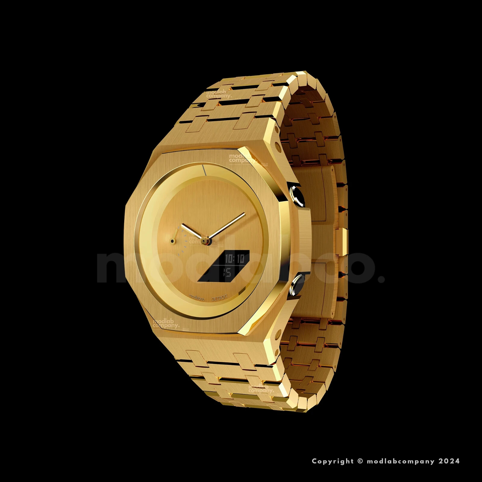 Pre-owned Casio Mlc Signature Gold Custom  G-shock Ga2100 Mod Watch Ak Gift For Man