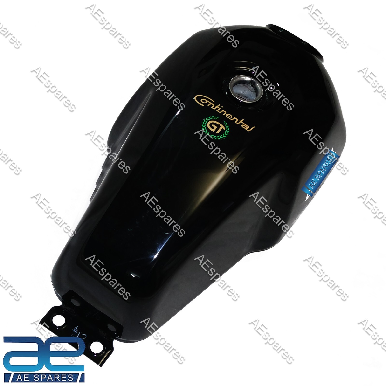 For Royal enfield Continental GT 535 cc Petrol Gas Fuel Tank Black Color  