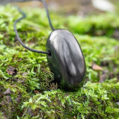 Real Shungite pendant ''Nature'' made of Authentic shungite Karelian stone, Tolvu