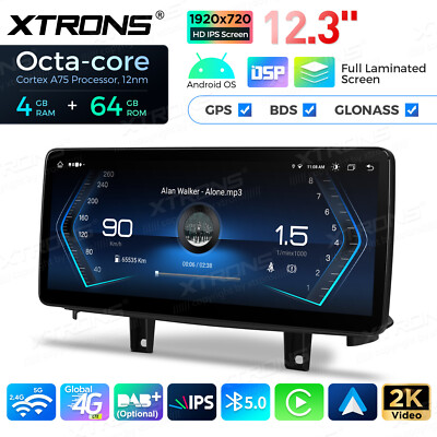 12.3'' Android 13 Octa Core 4G Car Stereo GPS Retrofit For BMW X5 F15 X6 F16 EVO