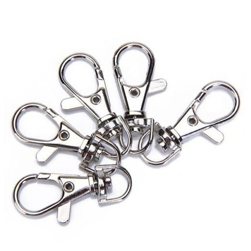 5//10Pcs Metal Lobster Claw Clasps Keychain Clasps Snap Hook Keyring Jewelry DIY