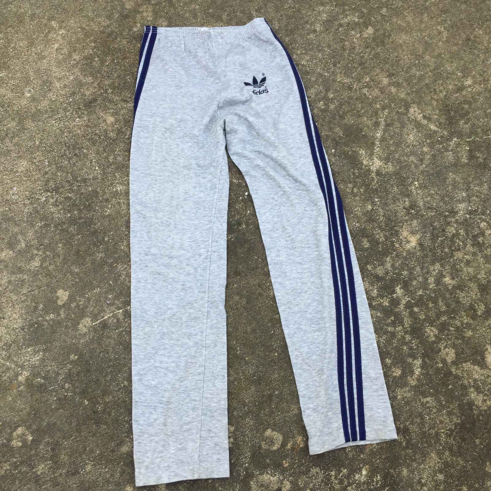 Vintage 70s 80s Adidas Trefoil Gray Stripe Sweatpants Pants Vintage 70s 80s Adidas Trefoil Gray Stripe Sweatpants Pants