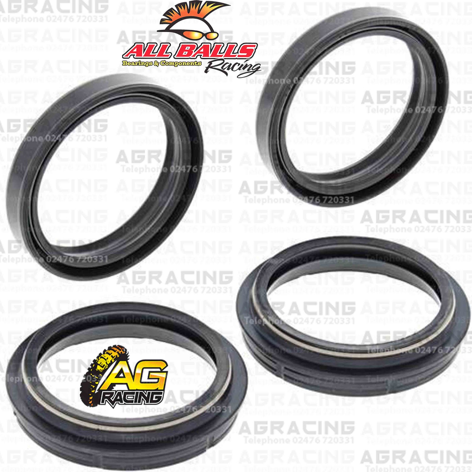 All Balls Fork Oil Seals Kit For KTM EXC 530 2010 10