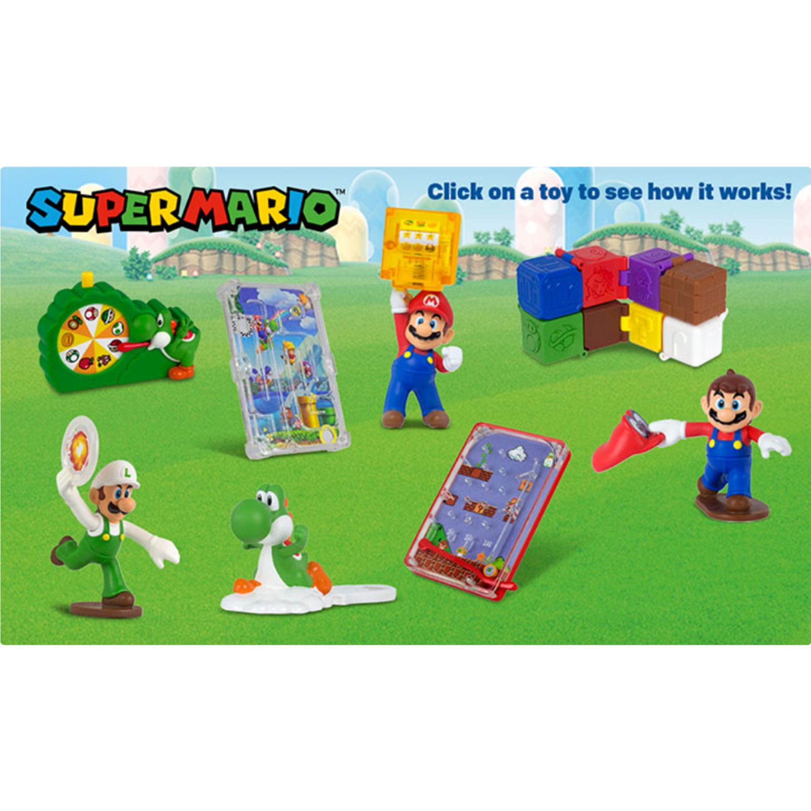 MARIO Super Mario Bros Movie/Mario Kart McDonald's Happy Meal Toys (Select) NEW