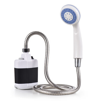 Portable Camping Shower Pump Electric Shower Head Sprayer With 1.5m Hose U4T9