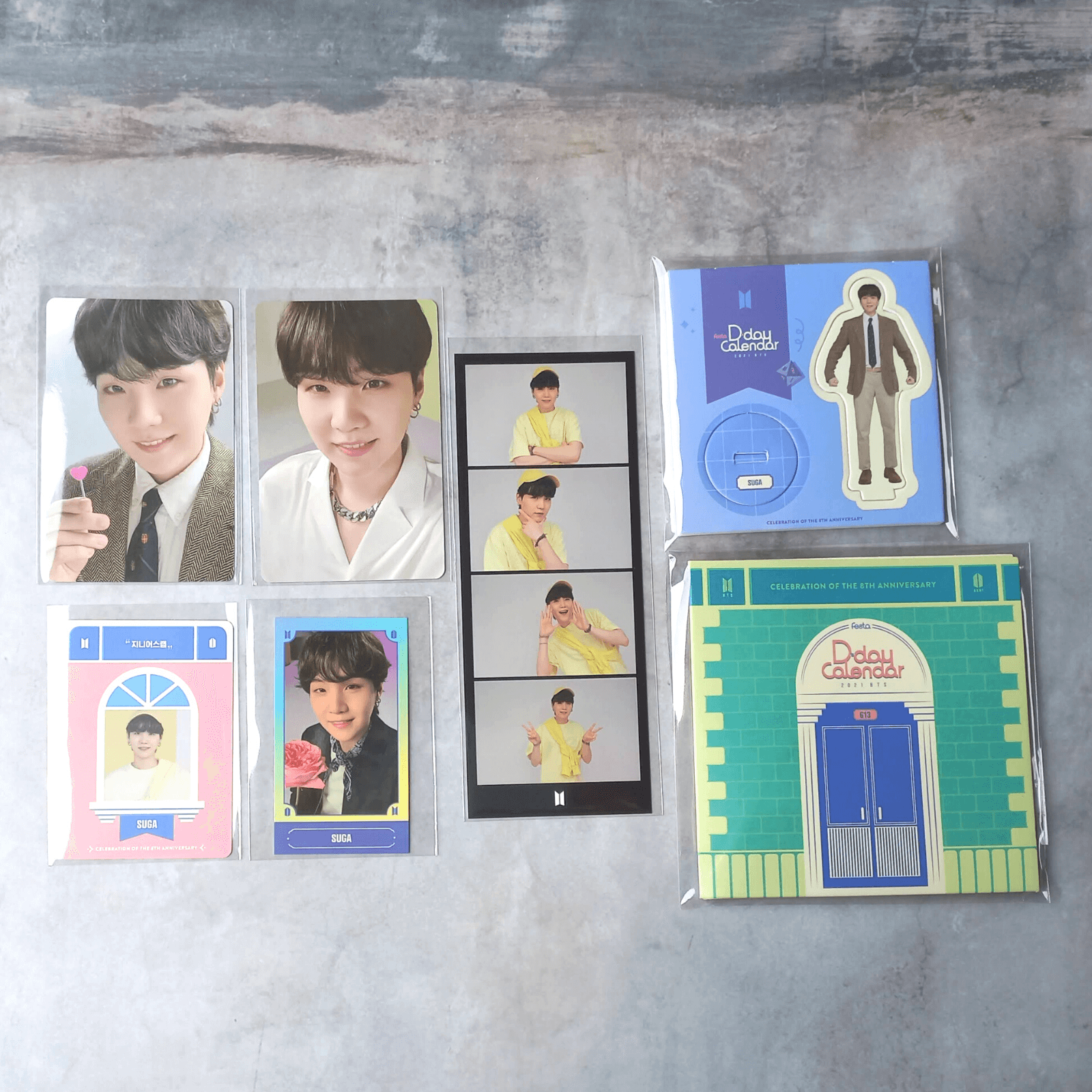 BTS 2021 Festa D-Day Calendar 8th Anniversary Compelete Set