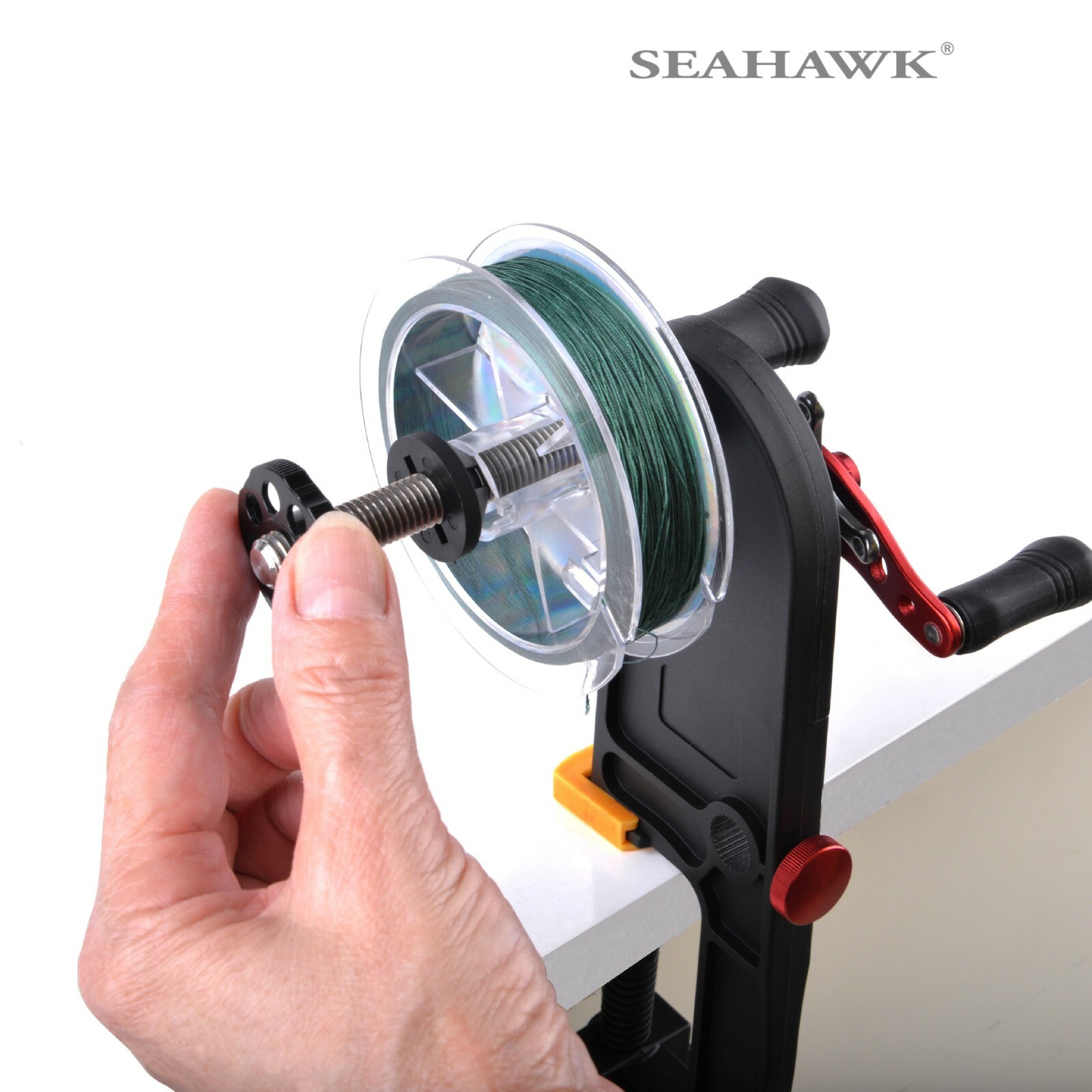 SEAHAWK FISHING LINE SPOOLER Reel Winder Spooling System Bench Mount
