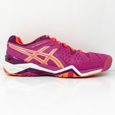 

Женские кроссовки Asics Gel Resolution 6 E550Y розовые повседневные кроссовки размер 8,5, Розовый, Gel Resolution 6