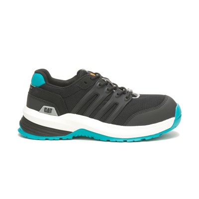 

Caterpillar Women Streamline 2.0 Composite Toe Work Shoe Black/Tal 6 M Boot, Black/teal