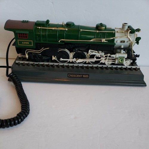 Crescent Train 1925 電話機 Telemania Crescent Train 1925 Green Locomotive Sound Push