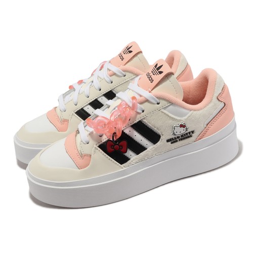 Adidas Originals Forum Bonega W Hello Kitty Off White Розовый Женская платформа HP9781