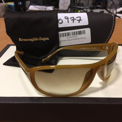 Ermenegildo Zegna SZ3603M 07E3 Honey Frame Wrap Around