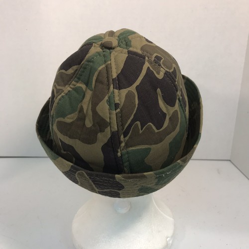 Vintage Camo Jones Hunting Hat Polyester Foam Lined Size Mens Small Headwear