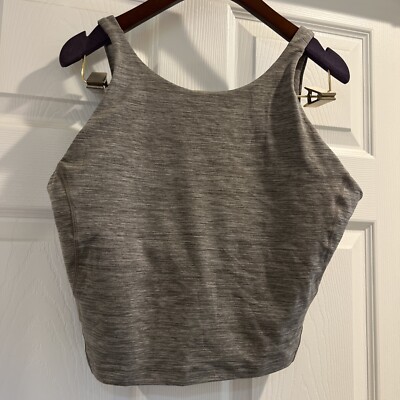 NWOT Lululemon Align High-Neck Tank Top  Heathered Grey Sage Size : 12