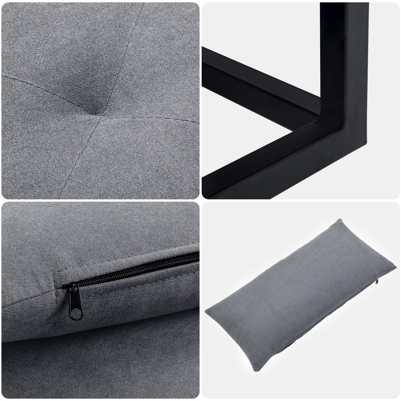 TC-HOMENY 4-in-1 Convertible Sofa Bed Lounger Recliner Sleeper Chair Couch