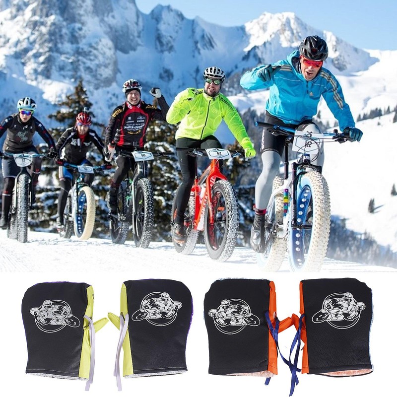 Bike Handlebar Mitts Bike Hand Warmer Waterproof Windproof Cycling Mittens