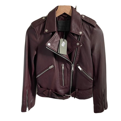 ジャケット・アウター ALLSAINTS BALFERN LEATHER BIKER JACKET Balfern Leather Biker Jacket BLACK/GOLD | ALLSAINTS US