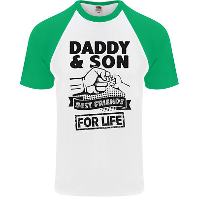 Daddy & Son Best Friends Fathers Day Mens S/S Baseball T-Shirt