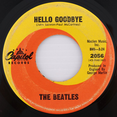 The Beatles   Hello Goodbye / I Am The Walrus - 45 rpm Vinyl 7'' Single 2056