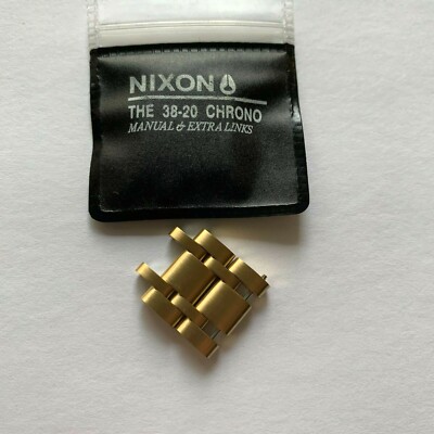 Nixon The 38-20 Chrono Extra Watch Link Gold
