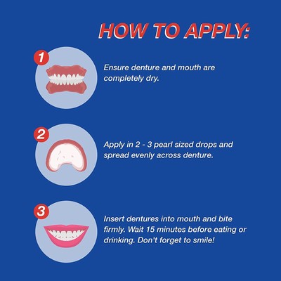 Secure Denture Adhesive Waterproof 1.4 oz FRESH MADE IN USA FREE SHIPPING