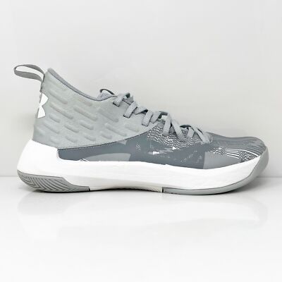 

Кроссовки Under Armour Boys Lightning 5 3020426-105 Серые Баскетбольные кроссовки Размер 7Y, Серый, Lightning 5
